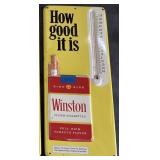 VTG. WINSTON CIGARETTES EMBOSSED METAL