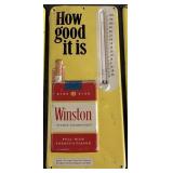 VTG. WINSTON CIGARETTES EMBOSSED METAL