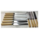 (10) J. RUSSELL & CO BAKELITE HANDLED FLATWARE