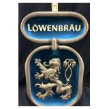 VTG. LOWENBRAU BEER WALL SIGN, 20in, MILLER