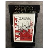 VTG. LTD. ZIPPO KAMEL RED CIGARETTE LIGHTER