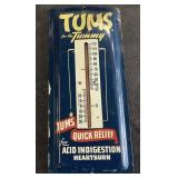 VINTAGE TUMS FOR THE TUMMY ADVERTISING THERMOMETER