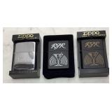 (3) ZIPPO, 1998 RJR MARTINI BROWN, RJR MARTINI