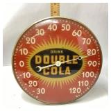 VTG. DRINK DOUBLE COLA METAL ADVERTISING