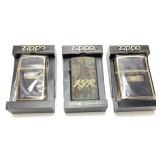 (3) ZIPPO LIGHTERS, RJR SLIM CAMO & RJR SLIM