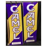 (2) CAMEL CIGARETTES 40in BANNERS