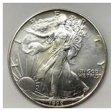 1992 SILVER EAGLE TROY OUNCE FINE SILVER