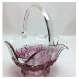 Indiana Glass Garland Lg Basket