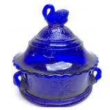 VTG. WESTMORELAND SWAN HANDLE COBALT BLUE
