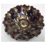 Antique carnival glass bowl 7 inch