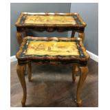 Pair Painted Tables