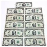 (11) 1976 SERIES $2 BILLS