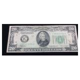 SERIES 1934 C $20 FEDERAL BANK NOTE, RICHMOND,