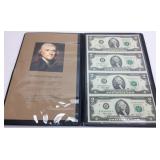 (4) SERIES 2003 UNCUT $2 BILLS