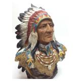 NATIVE AMERICAN WITH HEAD DRESS MOLD