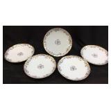 5 HAVILAND France HANDPAINTED Plates