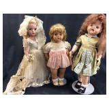 3 Antique Dolls
