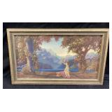 1920s R. ATKINSON FOX ï¿½ï¿½DAWNï¿½ï¿½ PRINT, FRAME 15in W