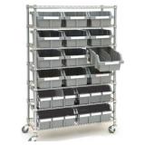 SEVILLE CLASSICS 7 TIER ROLLER WITH BINS