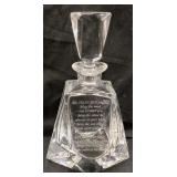 CRISTAL IRISH WHISKEY DECANTER w IRISH ENGRAVED