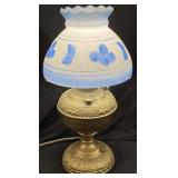 ANTIQUE THE NEW JUNO BRASS PARLOR LAMP,