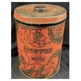 VTG. 1920s/30s GEO F. HELLICK COFFEE CO