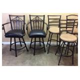 (5) METAL STOOLS