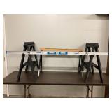 3) SAW BUCKS AND EMPIRE 78 INCH LEVEL