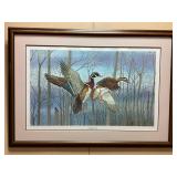 FRAMED SIGNED CECIL EAKINS NUMBERED PRINT