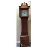 ANTIQUE 18th CENTURY GRANDFATHER CLOCK, BRASS