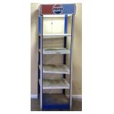 VINTAGE PEPSI COLA METAL DISPLAY RACK w 5 SHELVES