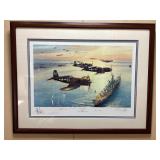 SIGNED ROBERT TAYLOR VICTORY FLYOVER PRINT