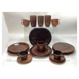 NC POTTERY, BEN OWENS MASTER POTTER ASSORTED BROWN