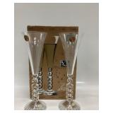 CRYSTAL Dï¿½ARQUES MILLENNIUM CHAMPAGNE FLUTES