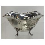 STERLING SILVER FOOTED BOWL, 72.7g TOTAL WEIGHT,