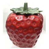 MID CENTURY MCCOY POTTERY STRAWBERRY COOKIE JAR