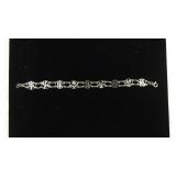 14k Oriental bracelet 4.3 grams, 7 inches