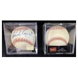 (2) HOF BASEMAN ORLANDO CEPEDA AUTOGRAPHED