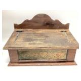 VTG Pfaltzgraff Village Wood Bread Box Punched