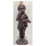 20th CENTURY BRONZE MICHAEL PEDRON CHILD HOLDING