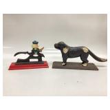 Antique Cast Iron Dog Nutcracker and Vintage