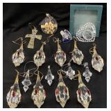 ASSORTED CHRISTMAS ORNAMENTS, LENOX & GORHAM