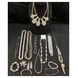 ASSORTED COSTUME JEWELRY, PLUNDER, MARYSOL,