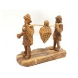 Jerusalem Olive Wood Joshua & Caleb Statue Hand