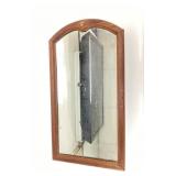 Antique Arch Wood Wall Mirror solid wood back