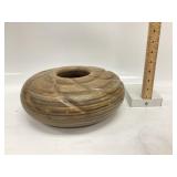 Hand carved wooden vase by Kayï¿½s