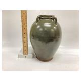 Vintage Green alkaline-glazed stoneware jar
