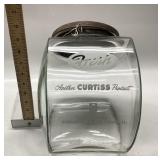 Curtiss Candy Company glass countertop display jar