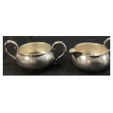 REVERE SILVERSMITHS STERLING CREAMER & SUGAR BOWL