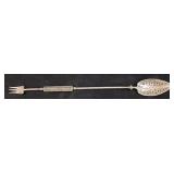 ANTIQUE GORHAM STERLING SILVER DOUBLE OLIVE SERVER